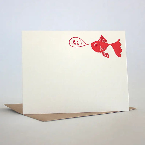 Goldfish Flat Notecard