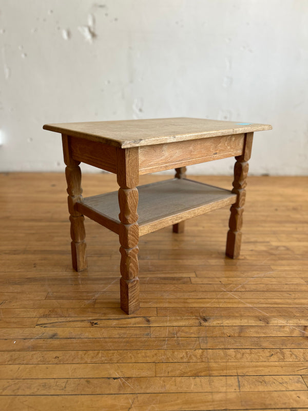 Danish Oak Side Table in the Style of Henning Kjaernulf #22