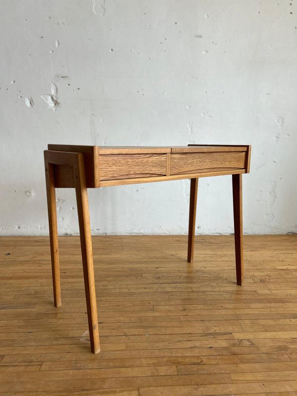 Danish Oak Vanity / Dressing Table with Mirror #161