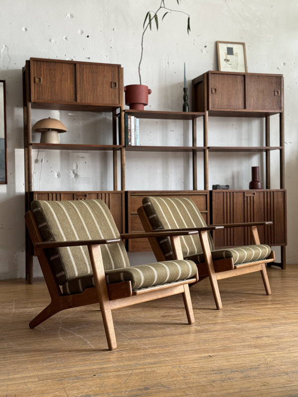 Pair of Danish Modern Lounge Chairs Designed By Hans Wegner