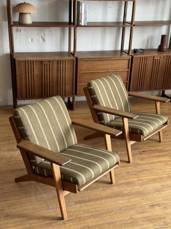 Pair of Danish Modern Lounge Chairs Designed By Hans Wegner