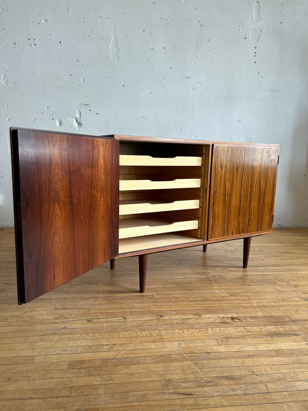 Rosewood Sideboard with Locking Doors by Hundevad #178