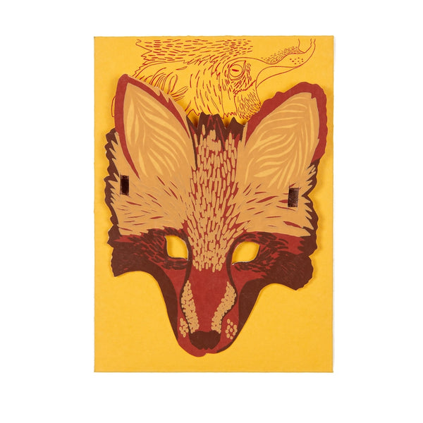 Fox Mask Greeting Card
