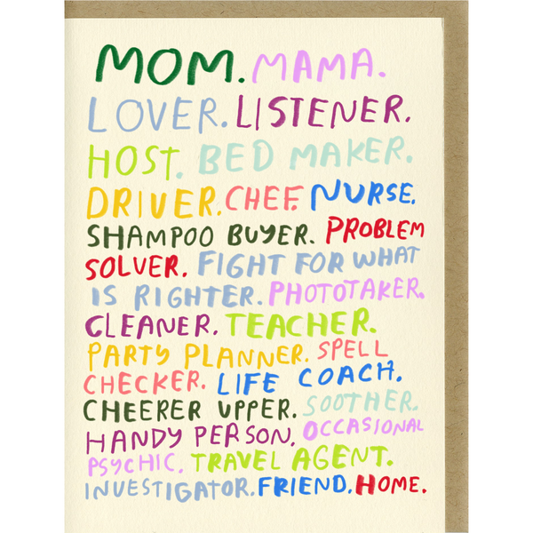 Mom, You're All That Greeting Card