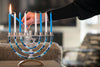 Hanukkah Candles: Blue & White