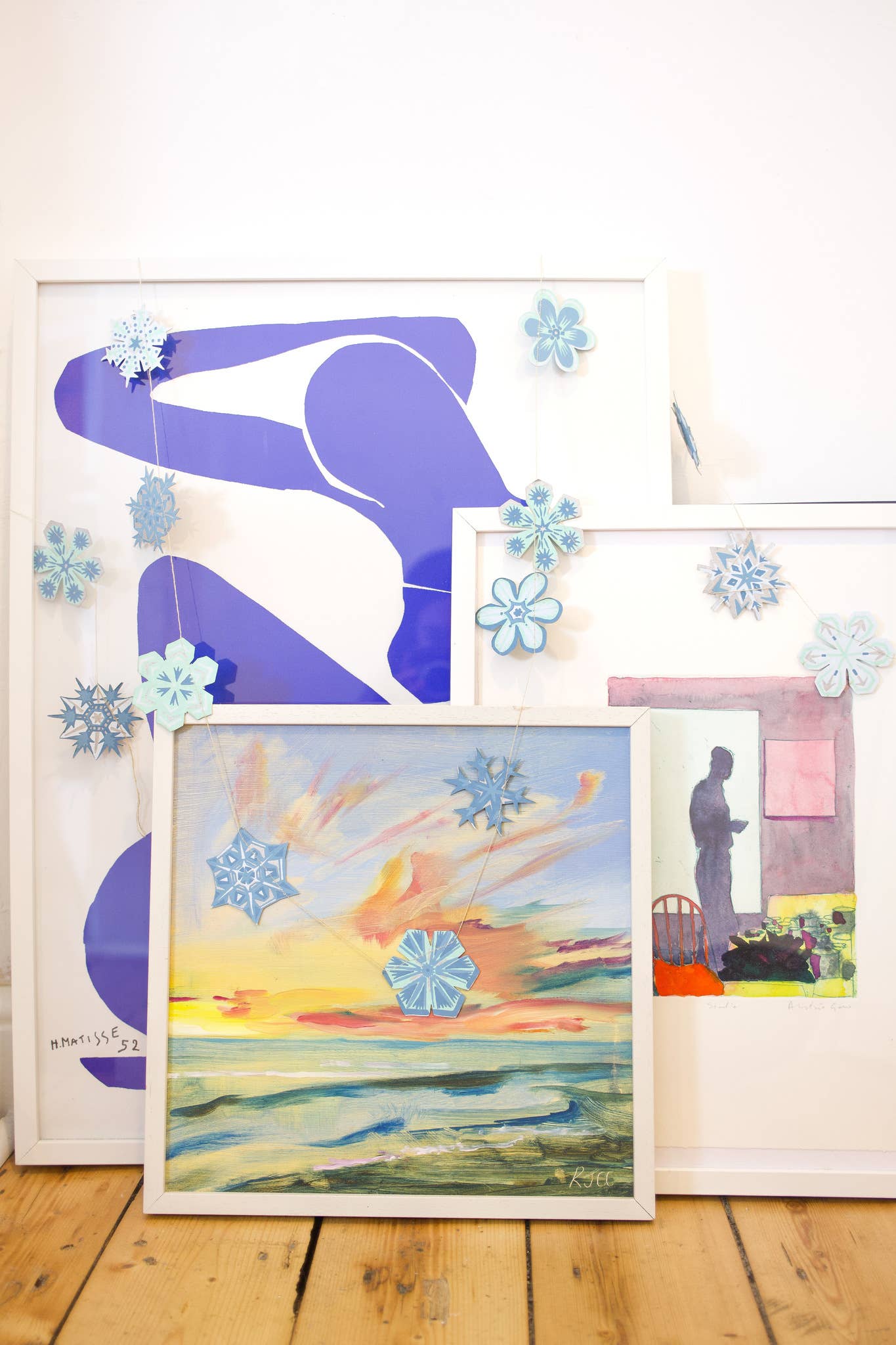 Snowflakes Sewn Garland