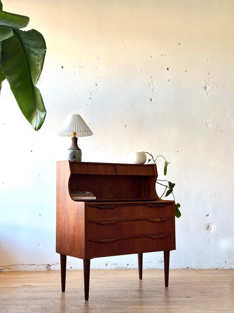 Danish Teak Secretary Desk / Vanity #155