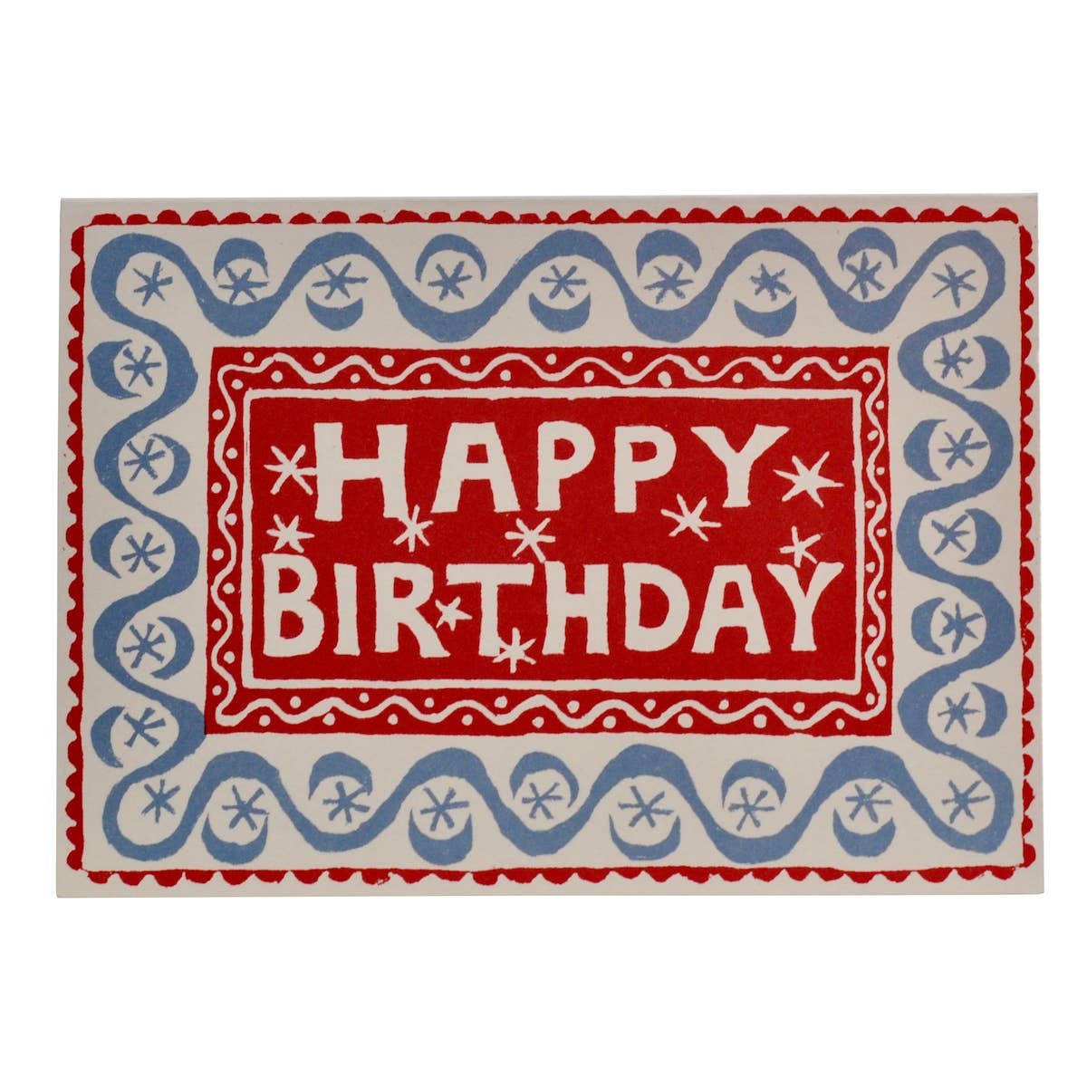 Stars and Waves Happy Birthday Card
