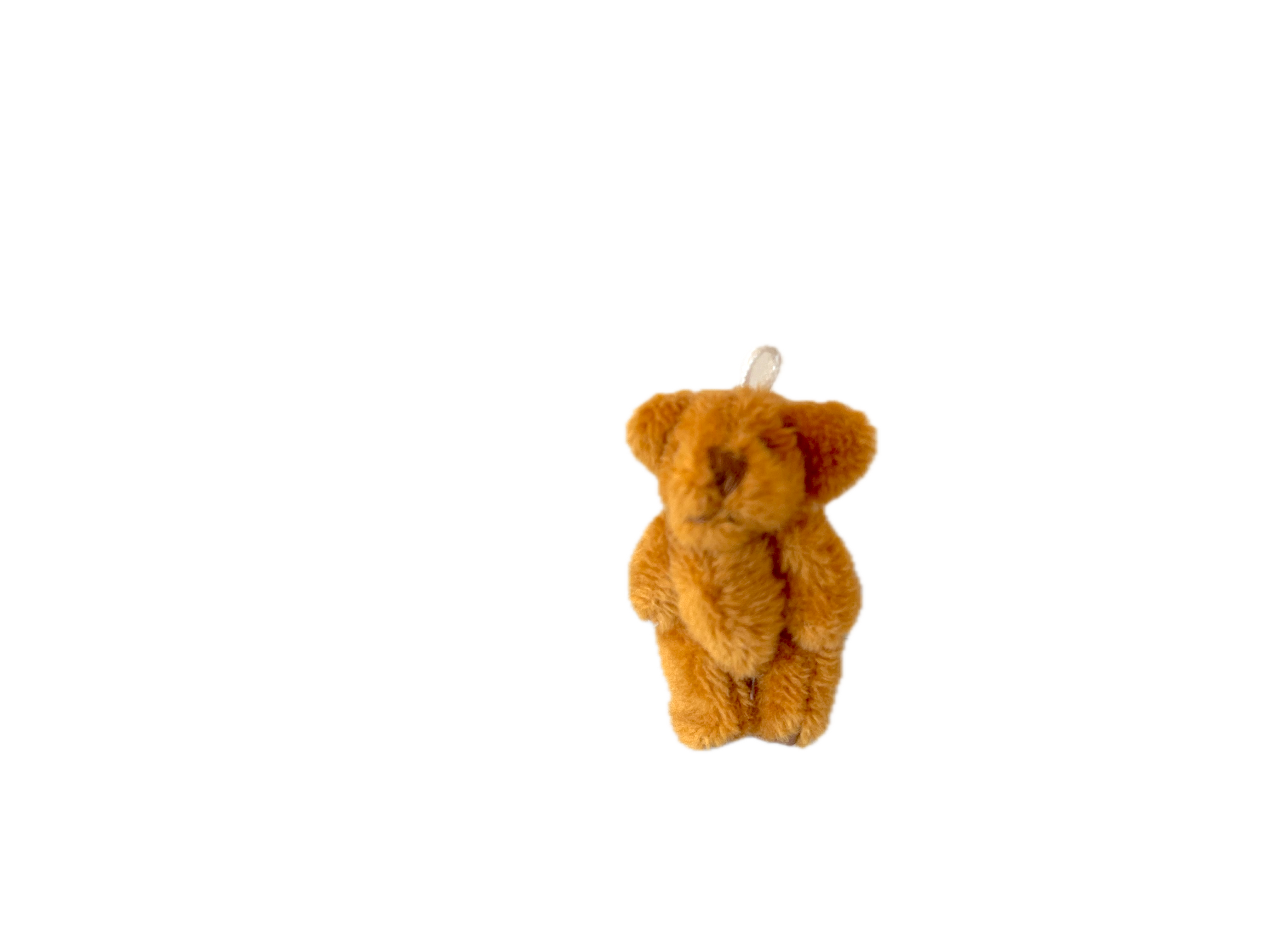 Tiny Soft Stuffed Ginger Teddy Bear  