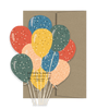 Party Balloons - Die Cut Card