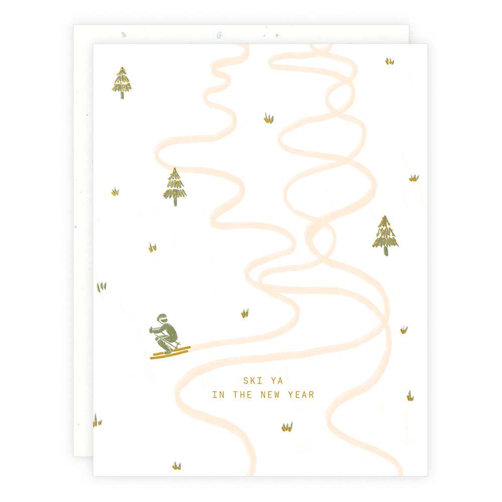 Ski Ya Greeting Card