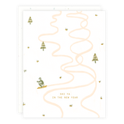 Ski Ya Greeting Card
