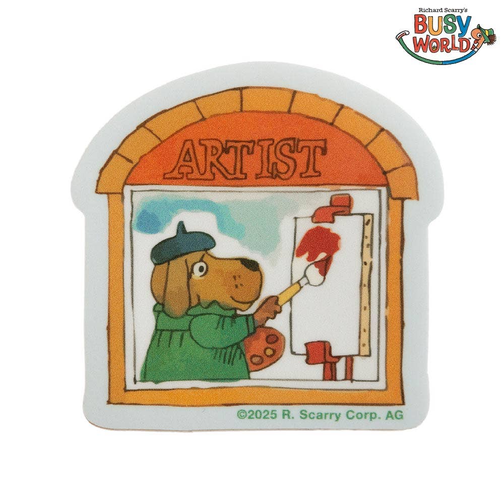 Richard Scarry® Art Shop Sticker