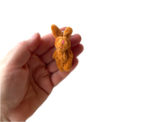 Tiny Ginger Stuffed Bunny Rabbit