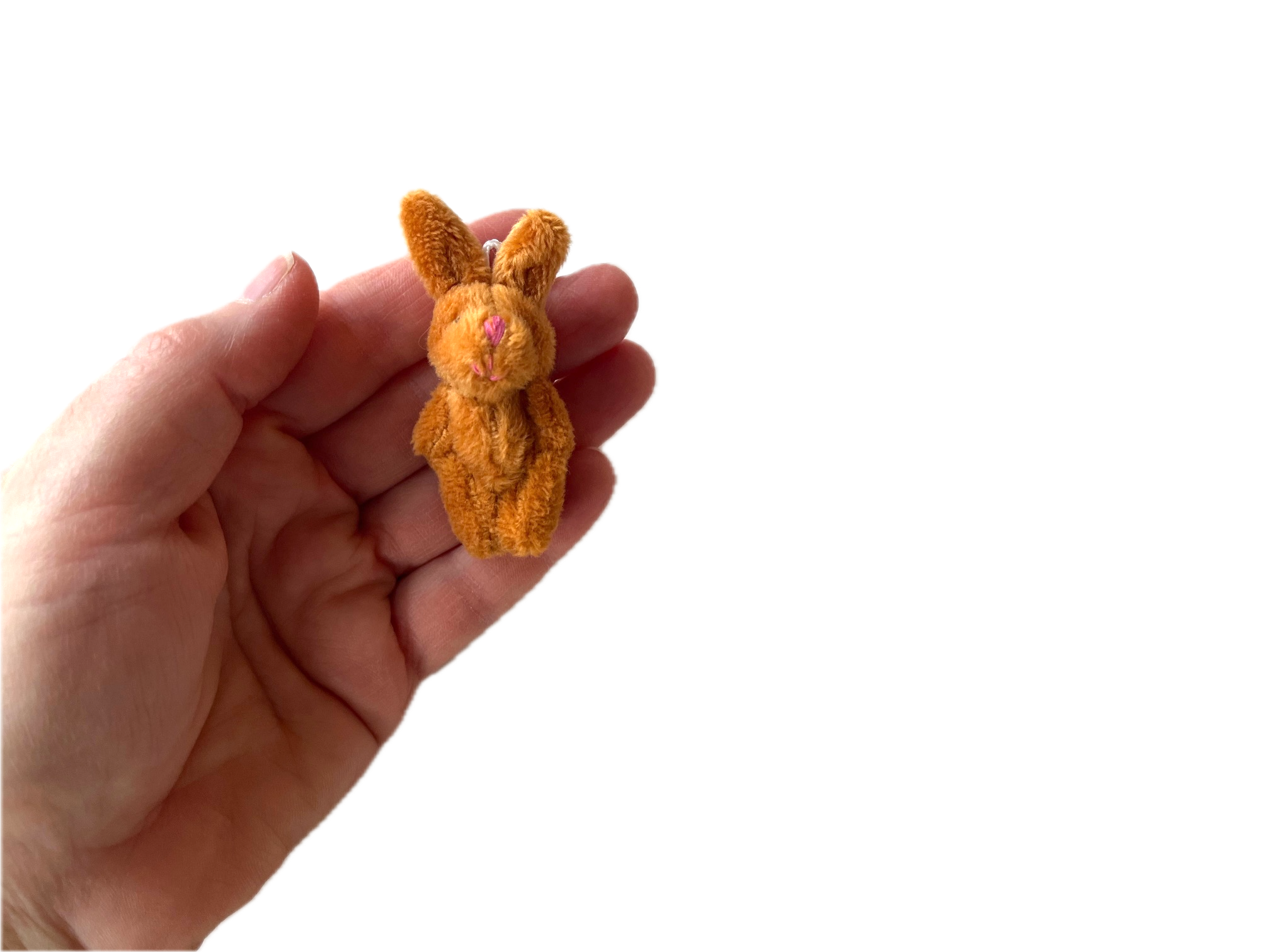 Tiny Ginger Stuffed Bunny Rabbit