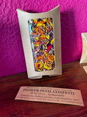 Flower Petal Confetti Party Envelopes: Zinnias and Marigolds