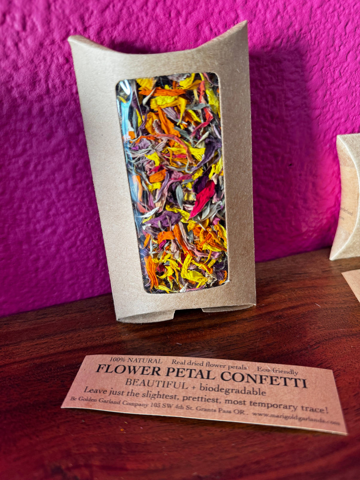 Flower Petal Confetti Party Envelopes: Zinnias and Marigolds