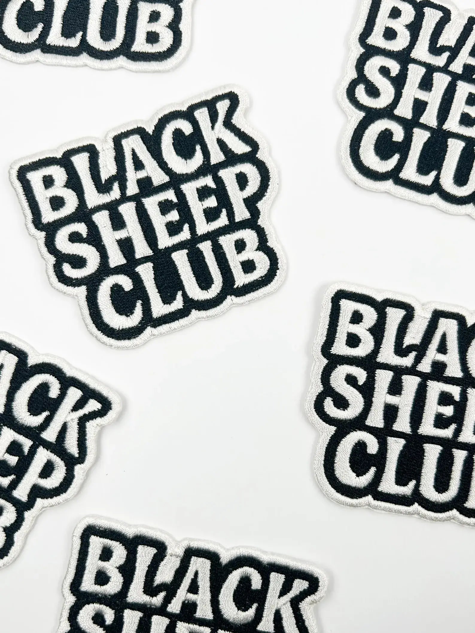 BLACK SHEEP CLUB Embroidered Iron-On Patch