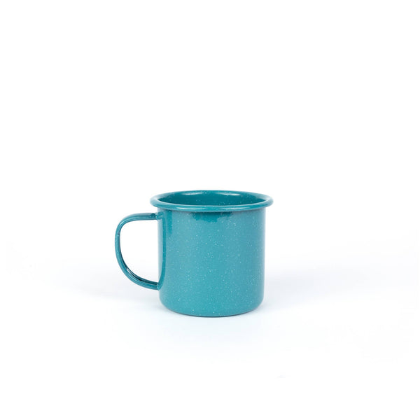 Stinson Enamelware 12 oz Mug: Forest Green Speckle