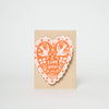 Love Birds Heart Greeting Card