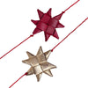 Red & Gold Palm Star Garland