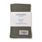 Set of 2 Organic Cotton Dishcloths | Olive