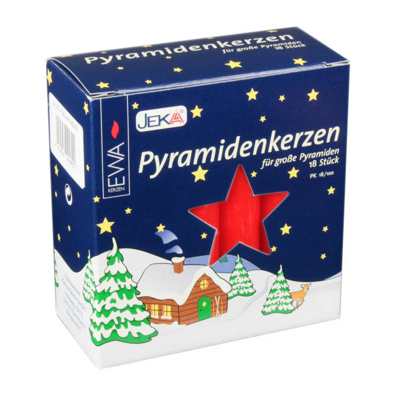 Large 17mm Candles: 18 Count