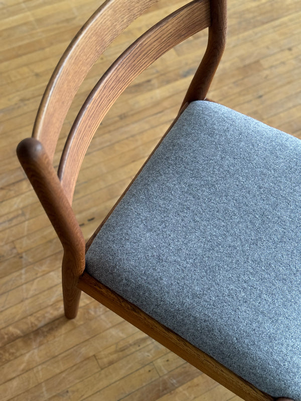 Single Side Chair / Desk Chair in Oak by Poul Volther