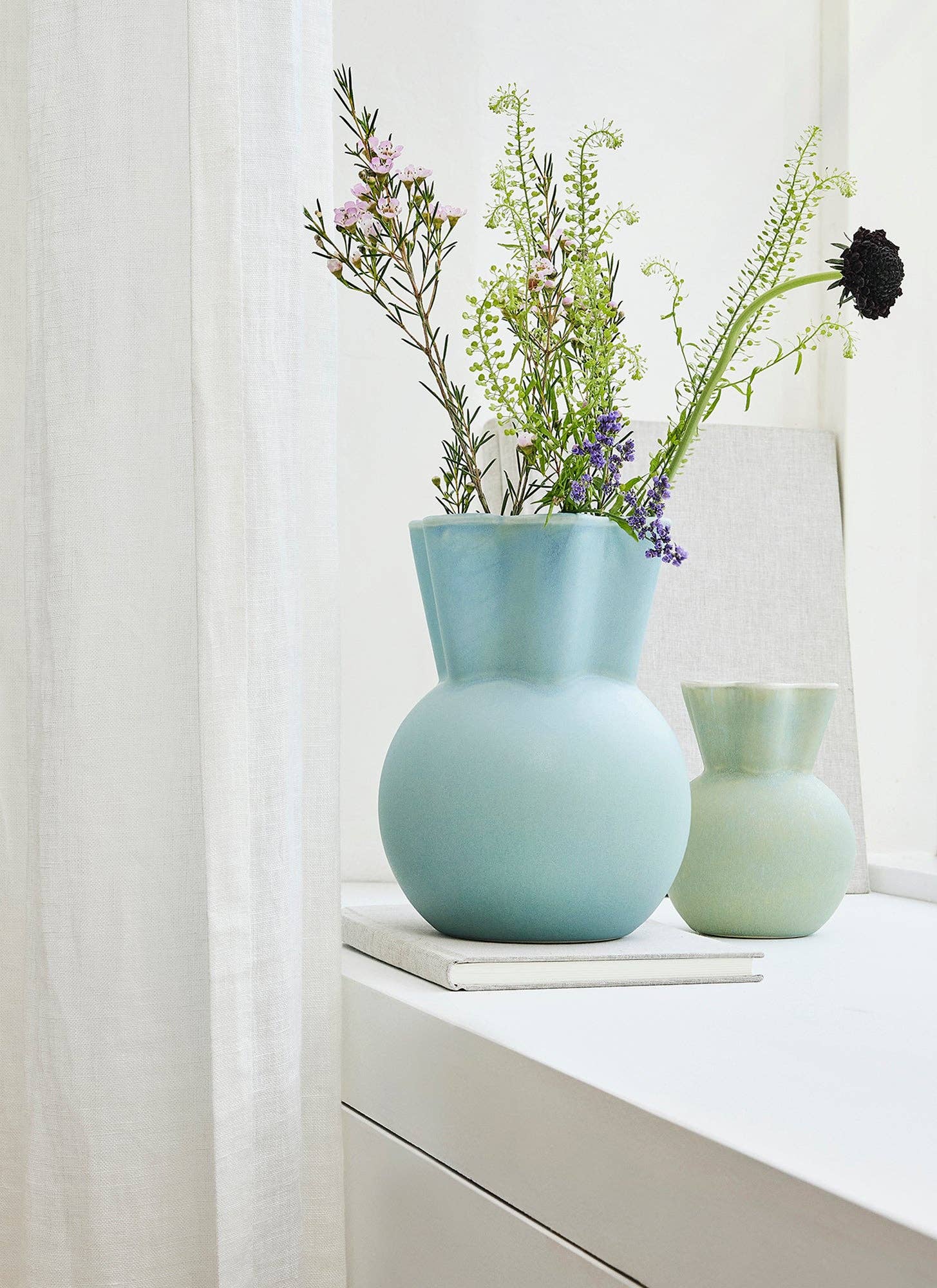 Svungen Top (Light Blue)