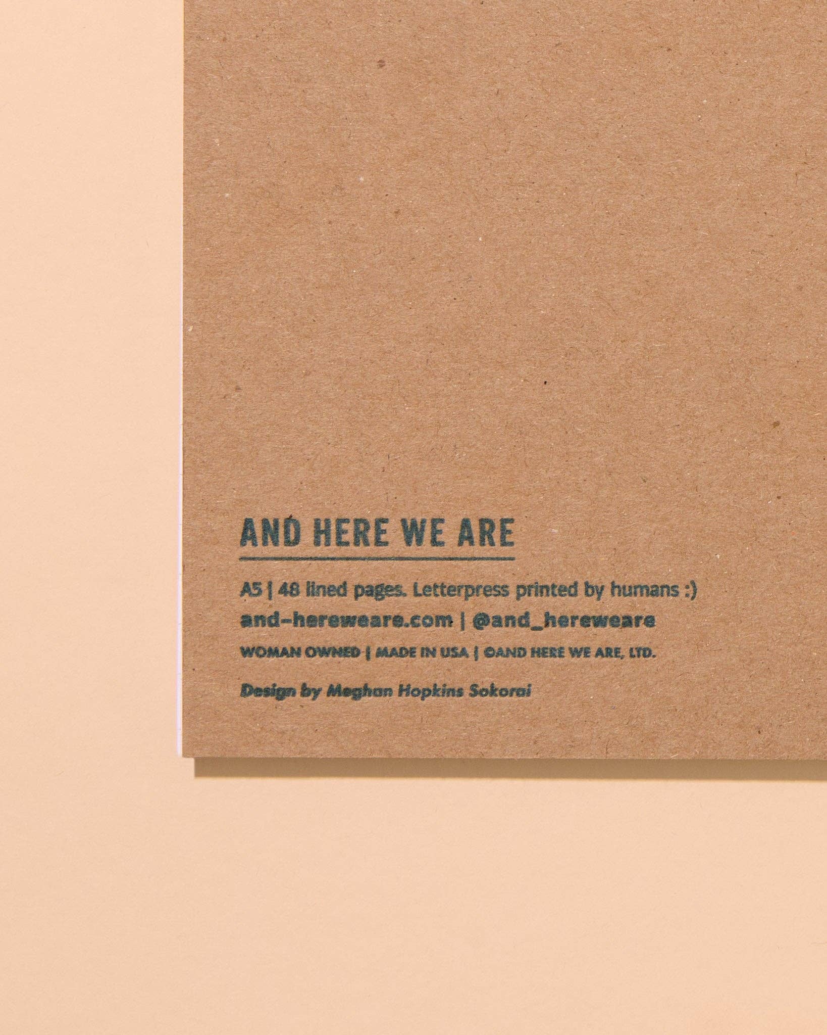 Letterpress A5 Spiral Notebook—Rainbow Trout