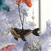 Beaded Whale Ornament