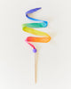 Mini Rainbow Silk & Wood Streamers - Wand