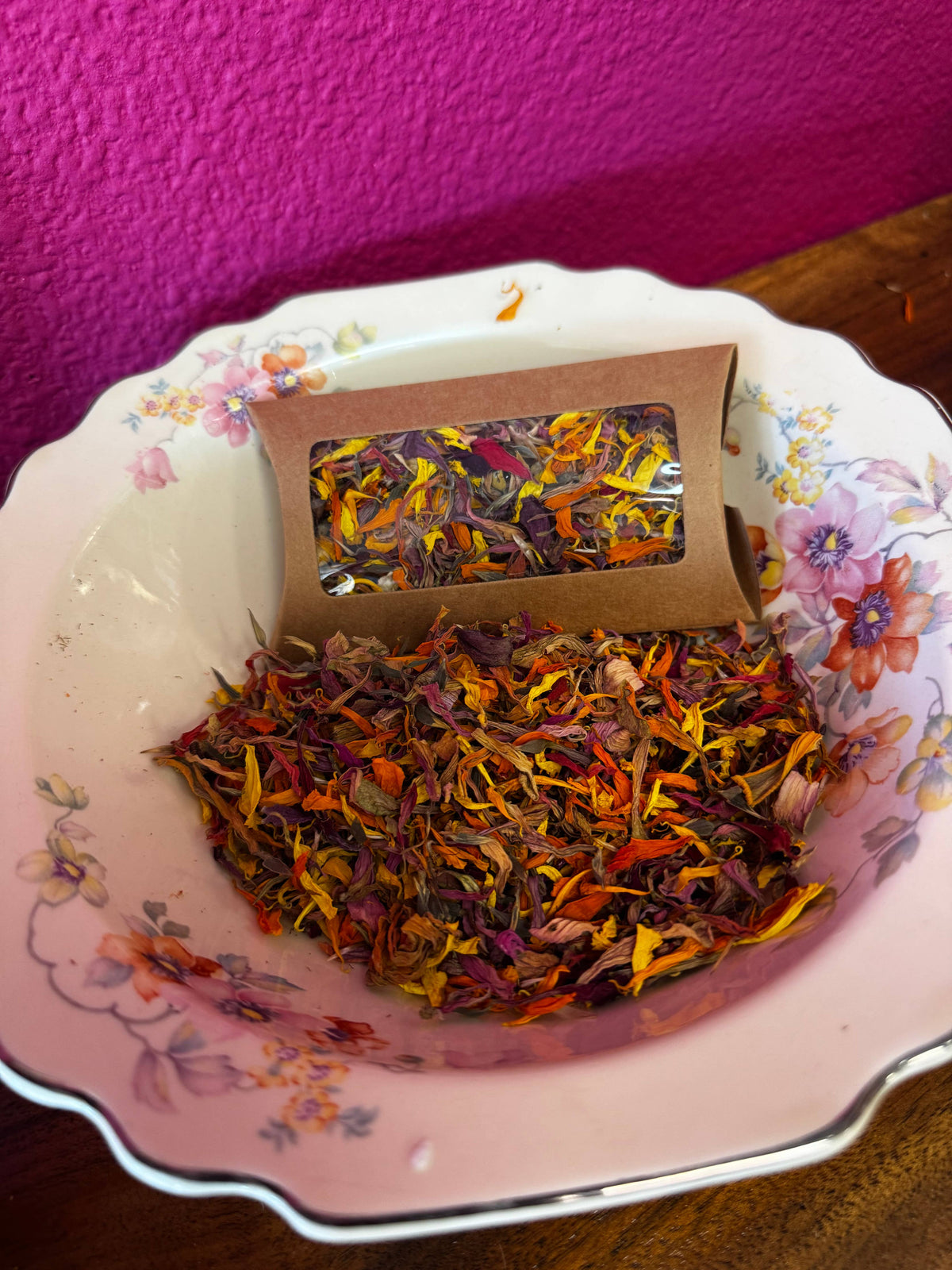 Flower Petal Confetti Party Envelopes: Zinnias and Marigolds