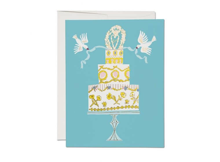 "Love Cake" Wedding Greeting Card