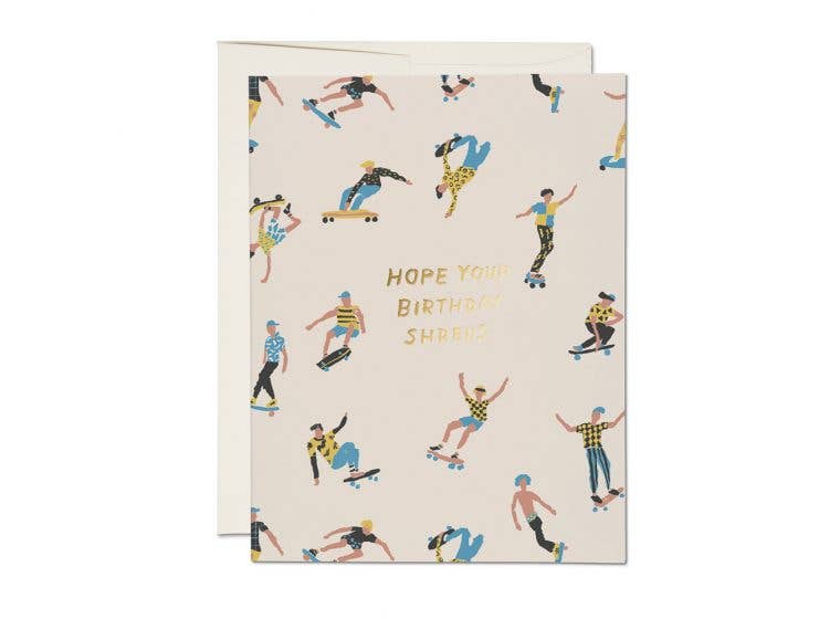 "Shreds" Birthday Greeting Card