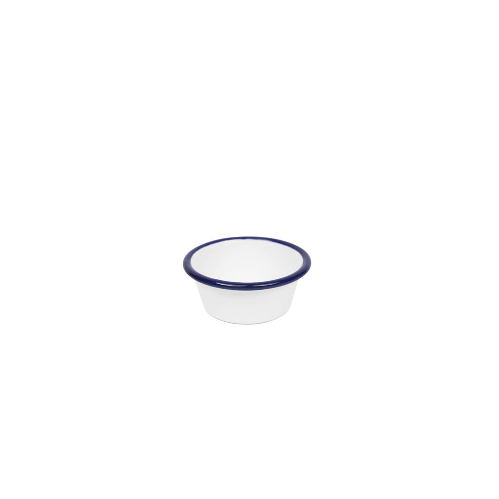 White Enamelware Ramekin