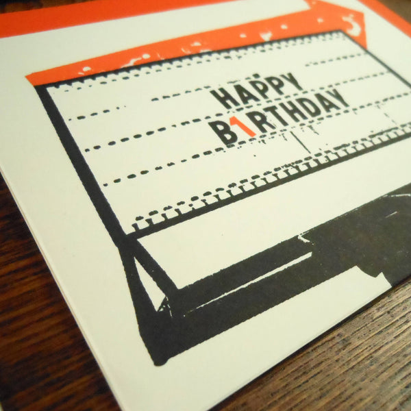 Vintage Birthday Arrow Greeting Card: A2 5.5" x 4.25"