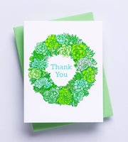 Thank You Succulent Greeting Card