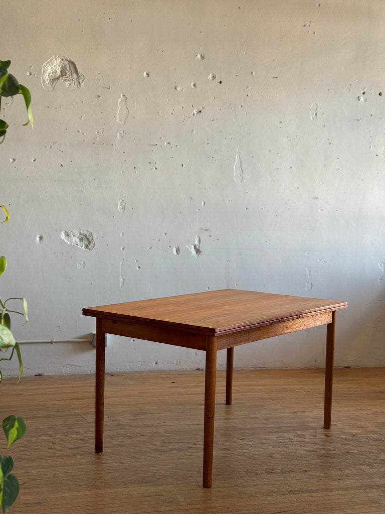 Danish Draw Leaf Dining Table in Teak