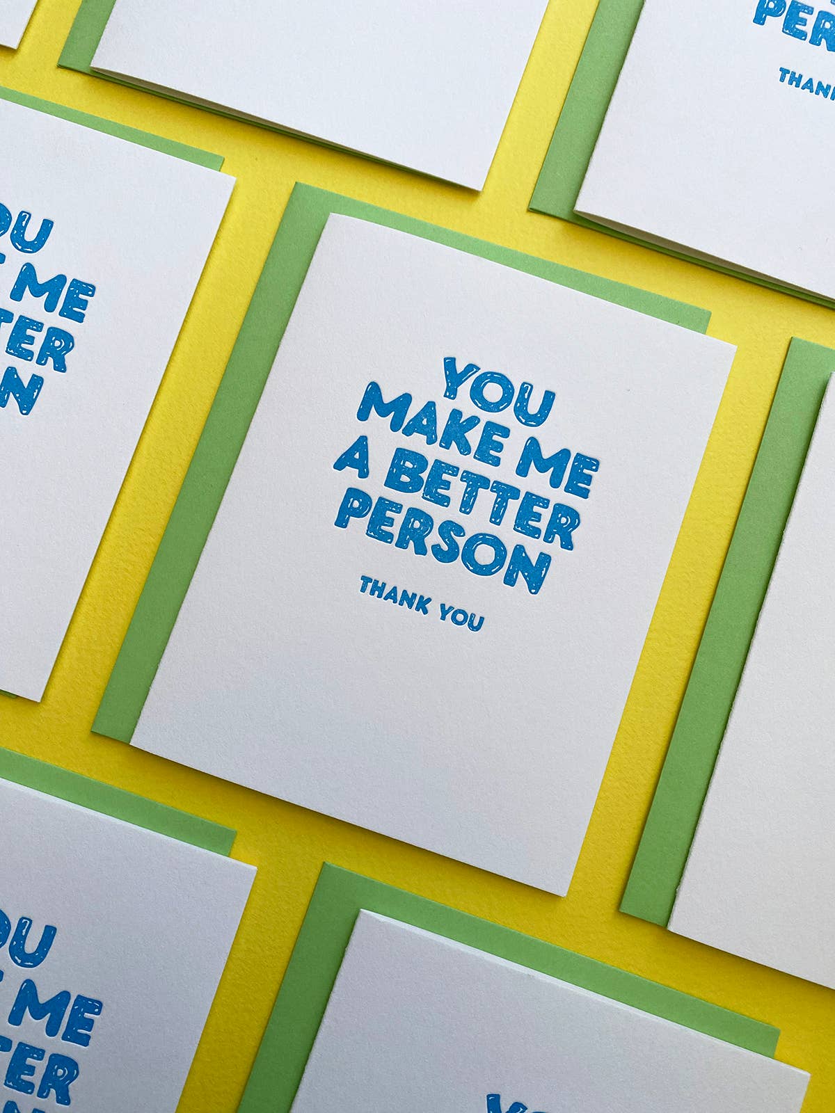 You Make Me A Better Person Thank You Card