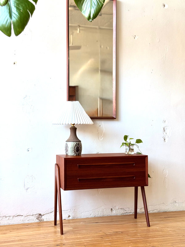 Danish Teak Chest of Drawers / Side Table #609