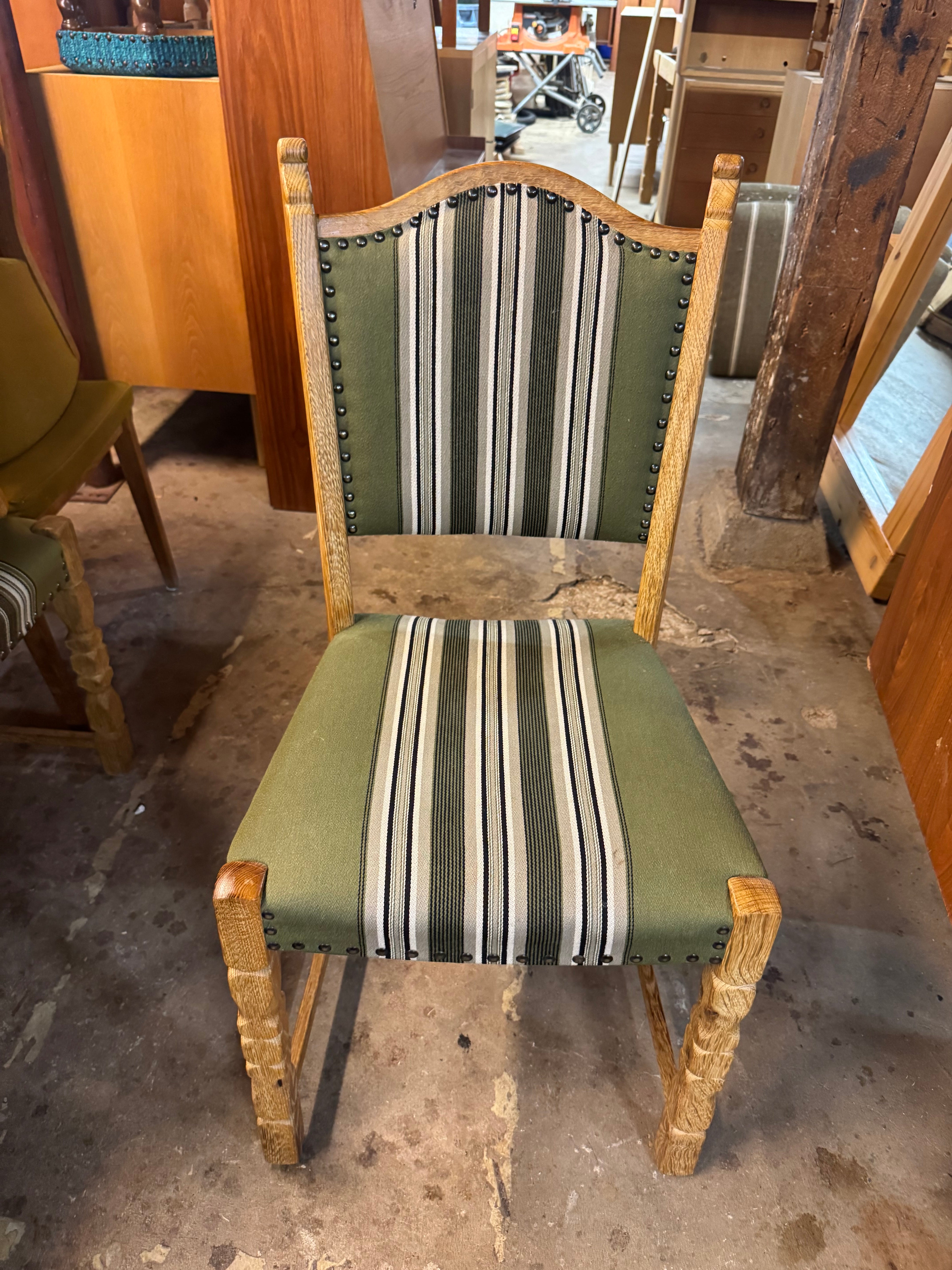 Set of 6 Danish Oak Dining Chairs by Henning Kjaernulf #3697 (Copy)