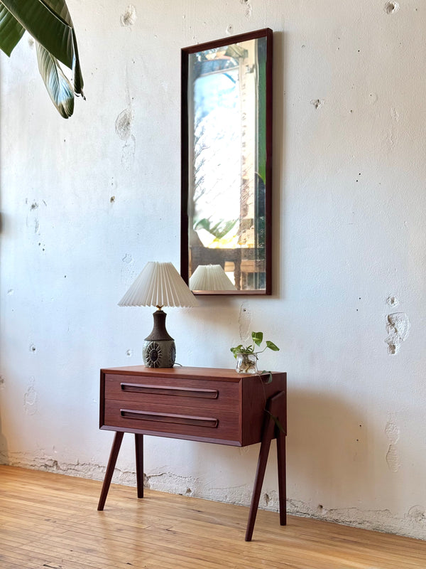 Danish Teak Chest of Drawers / Side Table #609