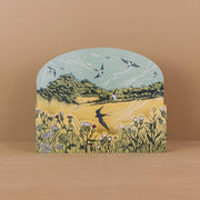 Bayfield Swallows Die-Cut Greeting Card