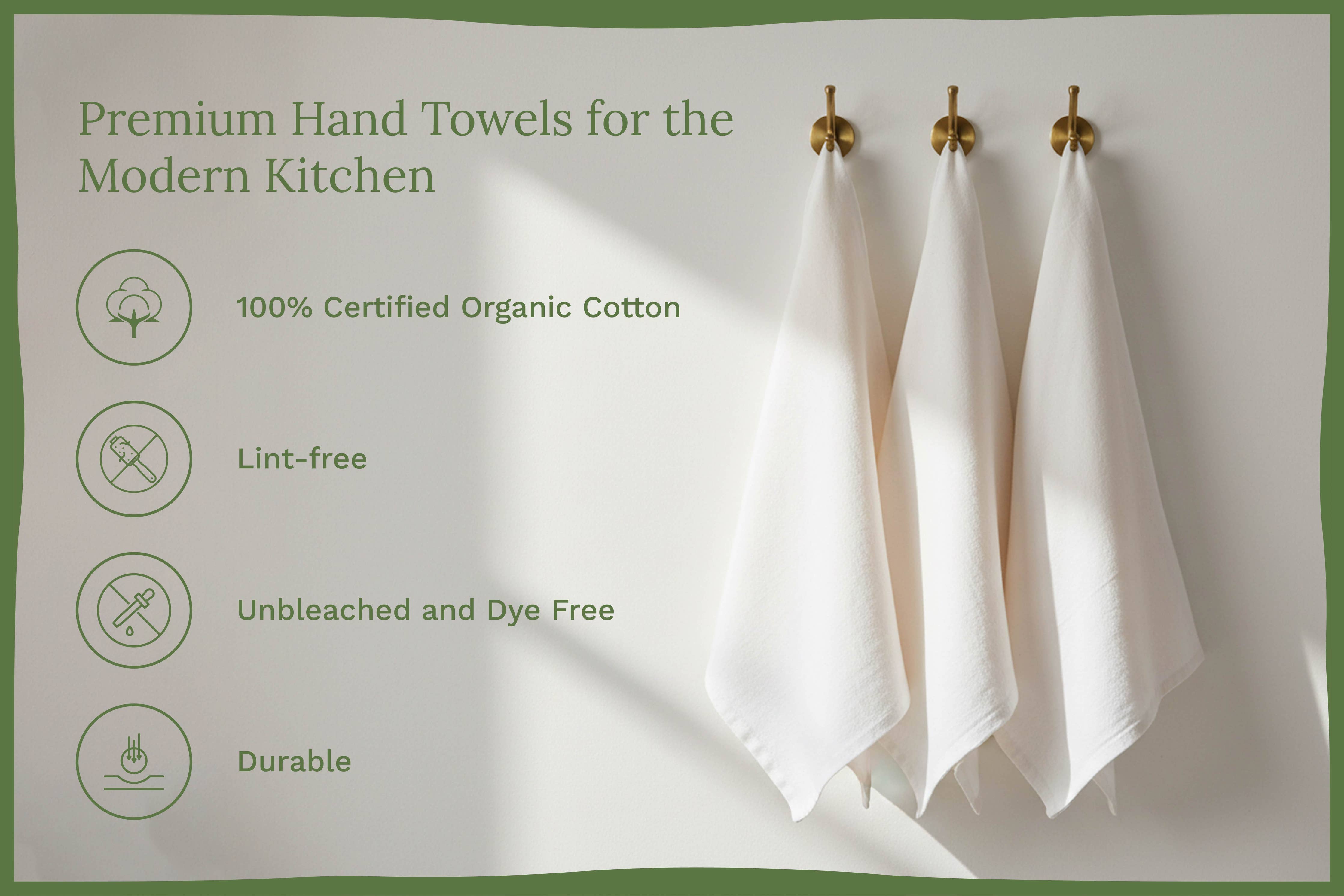 Natural Cotton Flour Sack Towels for Kitchen and Baking