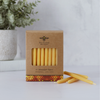 Hanukkah Beeswax Taper Candles: Natural