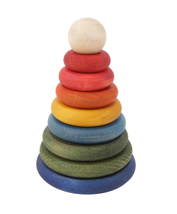 Stacking Montessori Toy Stacker—Rainbow