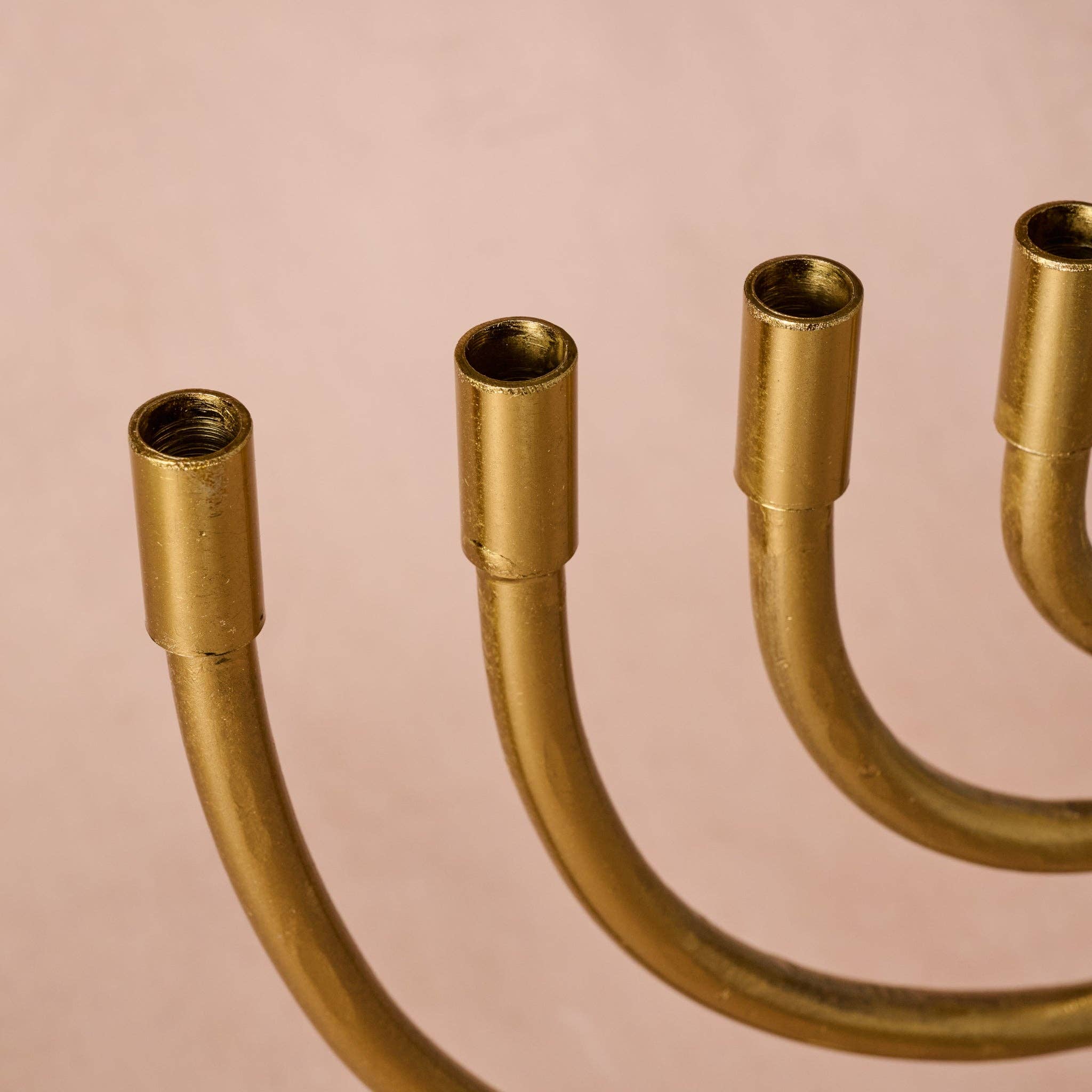 Brass Horn Menorah