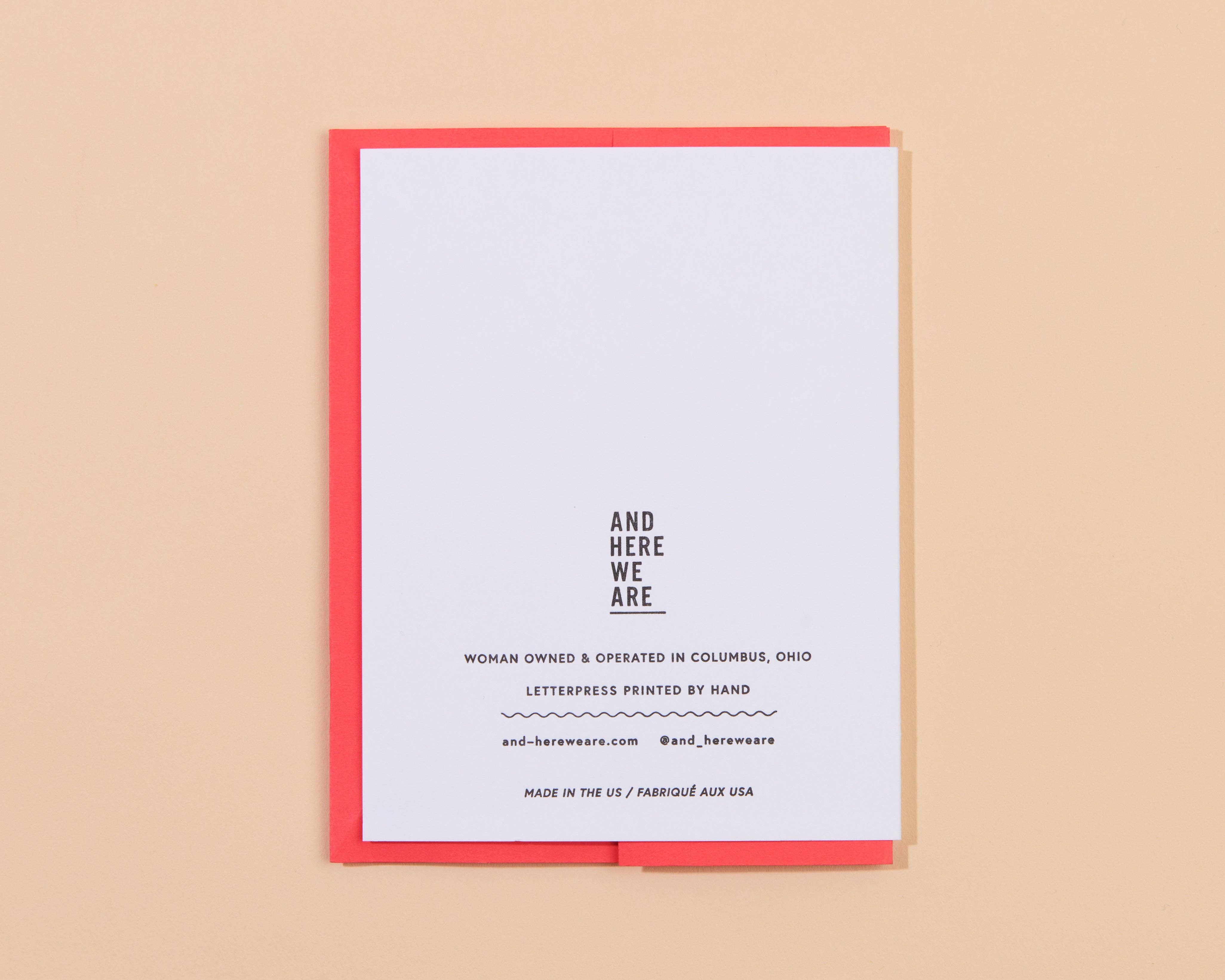 Letterpress Birthday Card—Yee Haw (Rope, Western)