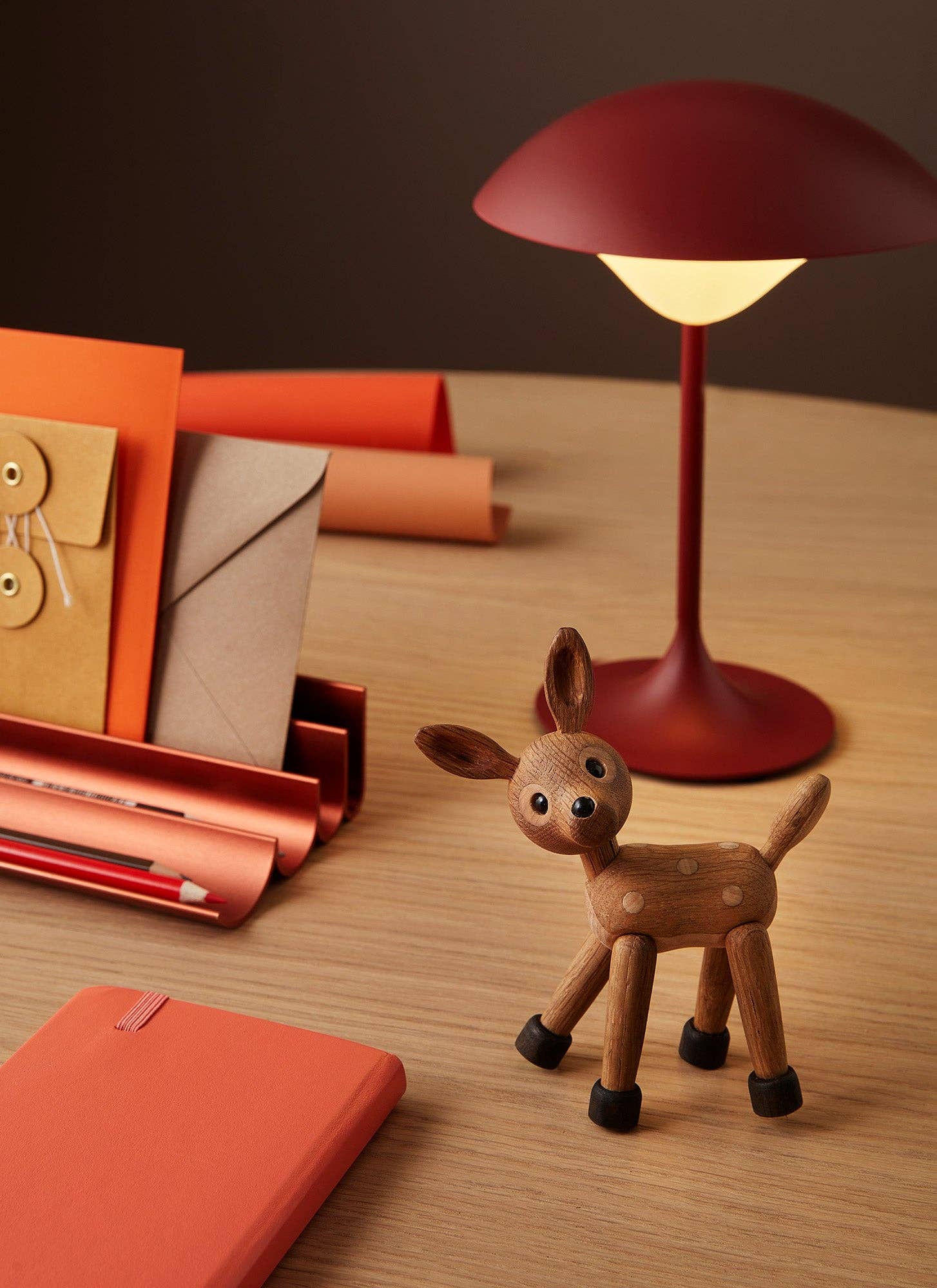 "Spot" Wooden Deer Figurine